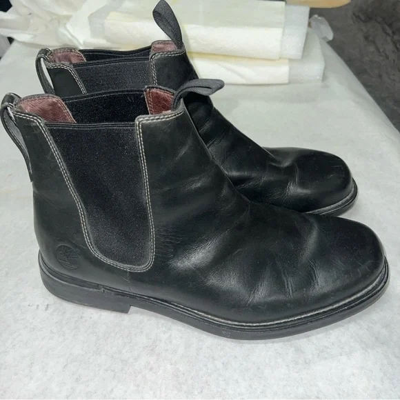 Timberland Men Boots Torrance Chelsea Black 77032 Leather Chukka Waterproof 12M Timberland | Shoes | Timberland Men Boots Torrance Chelsea  main image 2